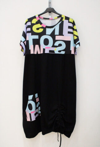 Vestido Camiseta Manga Corta AlgodÓn ElÁstico Letters Tg
