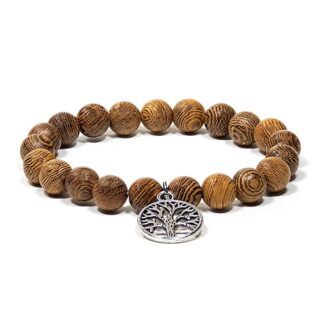 Pulsera Madera Wengé Arbol de la Vida