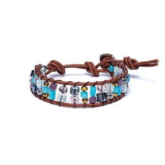 Pulsera Cuentas Cristal Regulable